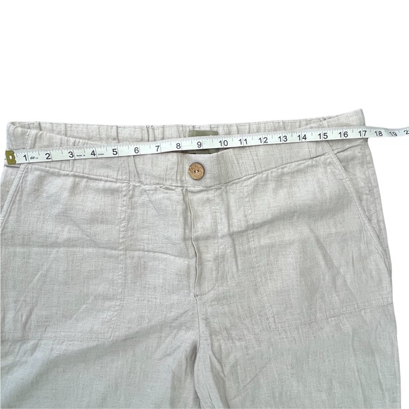 Naturals D&Co. Linen Blend Straight Leg Pants Summer Essential! Sz S - Picture 10 of 13